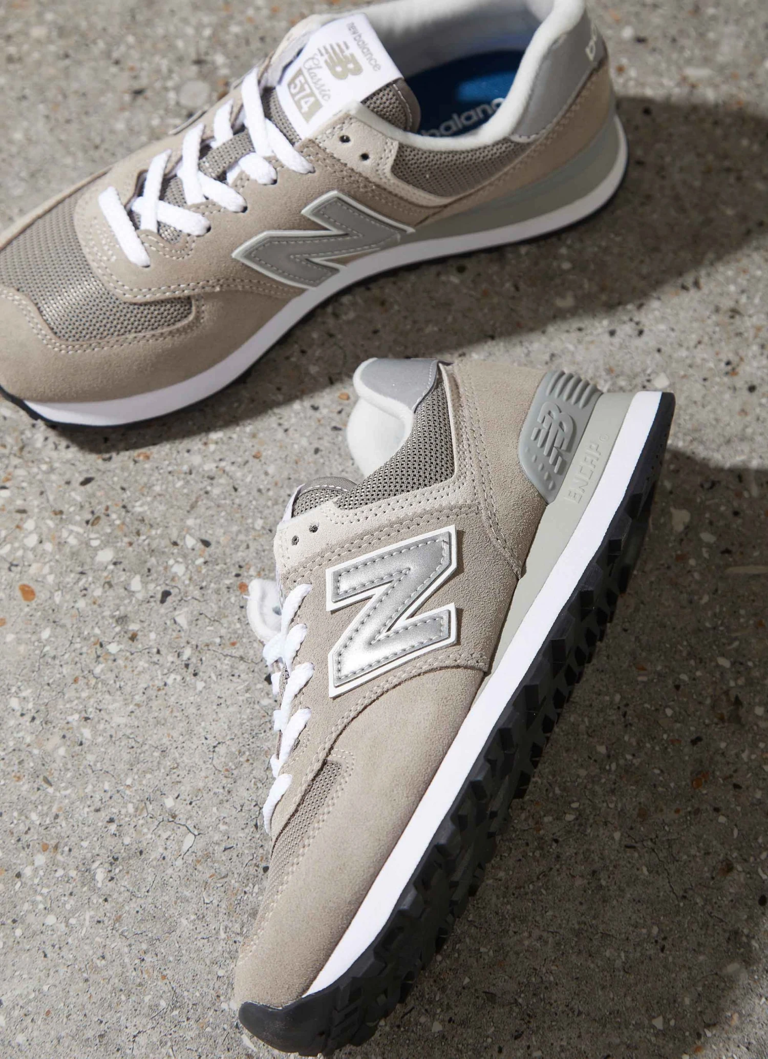 New Balance 574 Sneaker - Grey With White 1 New Balance 574 Sneaker - Grey With White