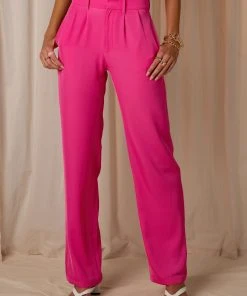 Peppermayo Exclusive New & Most Loved Set The Tone Suit Pants - Magenta