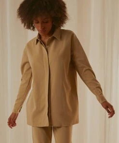 4th & Reckless Nessa Shirt - Beige New & Most Loved