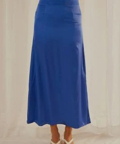 Peppermayo Exclusive New & Most Loved Follow The Sun Maxi Skirt - Cobalt Blue