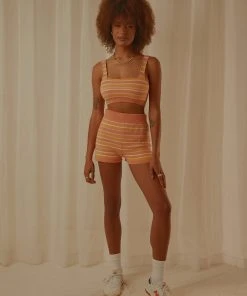 Peppermayo Exclusive New & Most Loved Love Train Knit Crop - Peach Multi Stripe 10 Peppermayo Exclusive New & Most Loved Love Train Knit Crop - Peach Multi Stripe