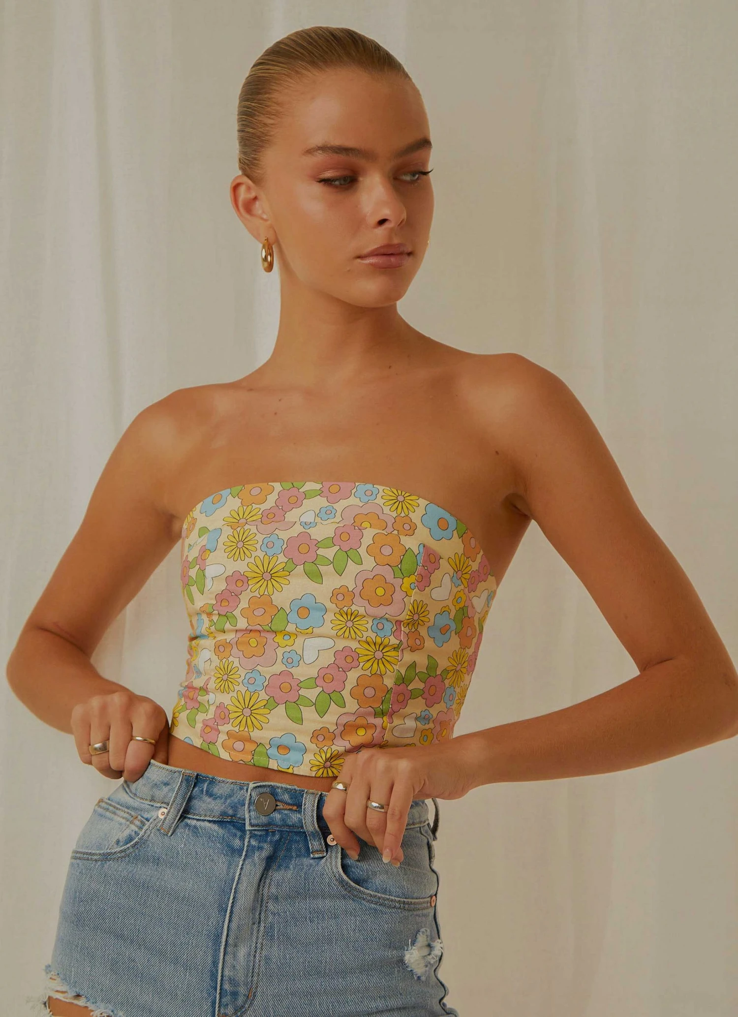 Peppermayo Exclusive Endless Lover Bustier Crop - Blossom 3 Peppermayo Exclusive Endless Lover Bustier Crop - Blossom