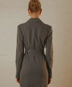 Peppermayo Exclusive New & Most Loved Audrina Blazer Dress - Charcoal 10 Peppermayo Exclusive New & Most Loved Audrina Blazer Dress - Charcoal