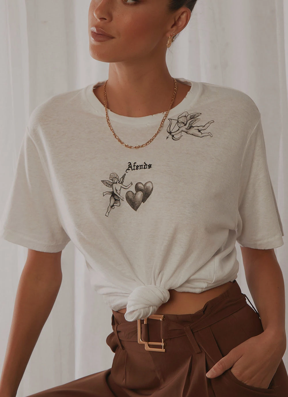 Afends New & Most Loved Angel Hemp Boyfriend Tee - White 1 Afends New & Most Loved Angel Hemp Boyfriend Tee - White