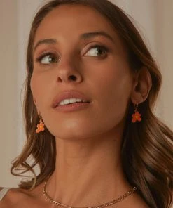 Peppermayo Fool For You Earrings - Orange