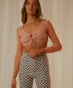 Peppermayo Karina Crop Top - Sunrise Knit New & Most Loved