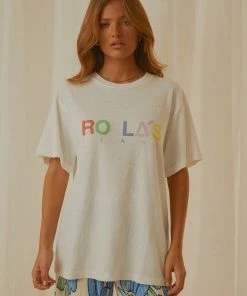 Rolla's Candy Logo Tomboy Tee - White New & Most Loved 8 Rolla's Candy Logo Tomboy Tee - White New & Most Loved