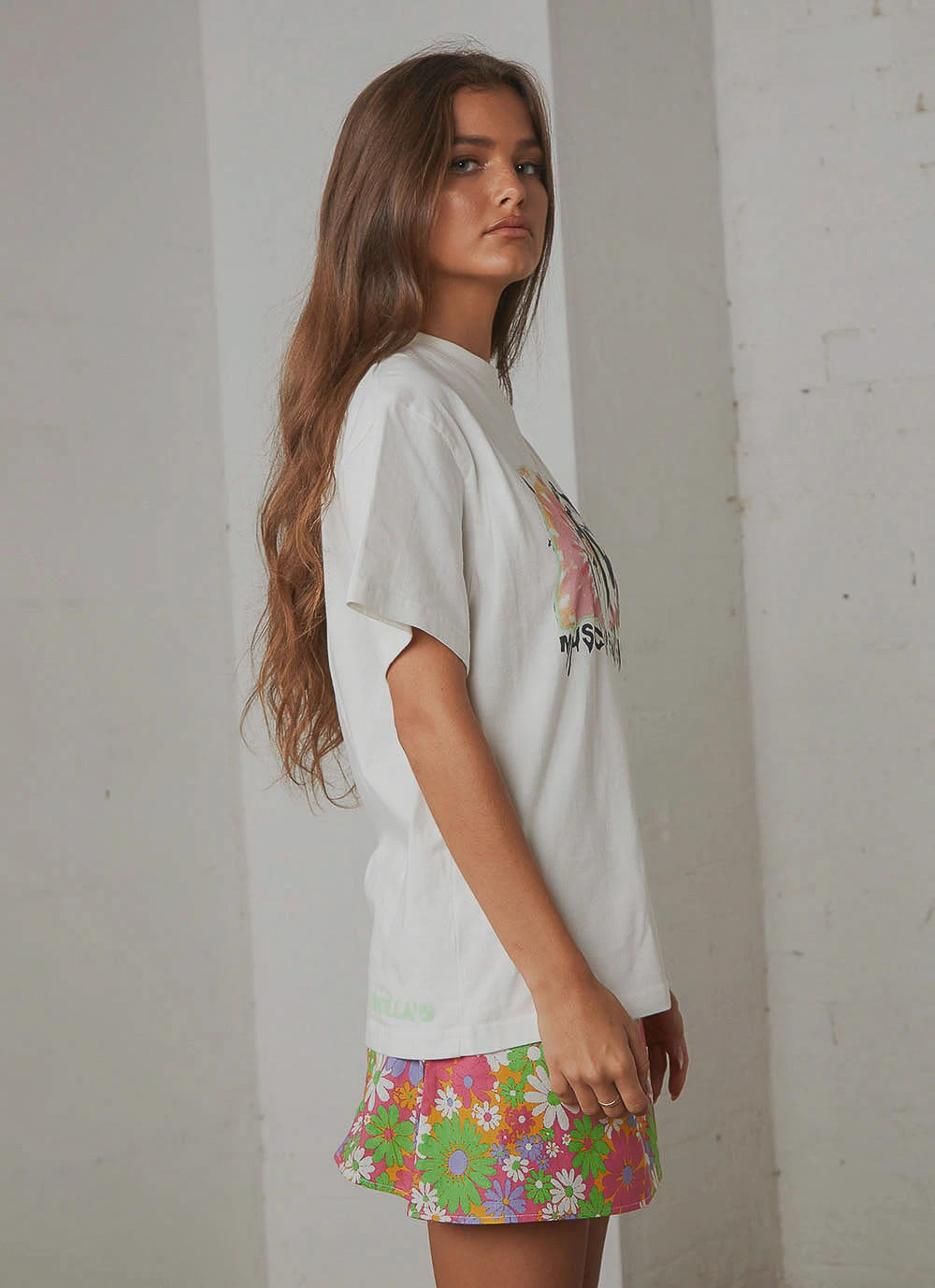 Rolla's Tomboy MTV Tie Dye Tee - White 4 Rolla's Tomboy MTV Tie Dye Tee - White