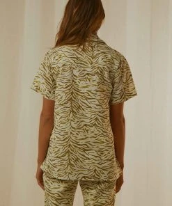 Cools Club New & Most Loved Safari Crop Shirt - Herb Zebra 9 Cools Club New & Most Loved Safari Crop Shirt - Herb Zebra