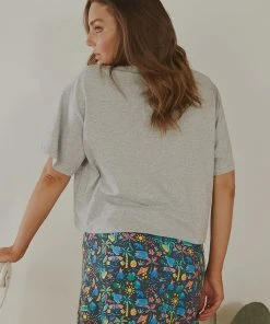 Cools Club New & Most Loved Leisure Club Tee - Grey Melange