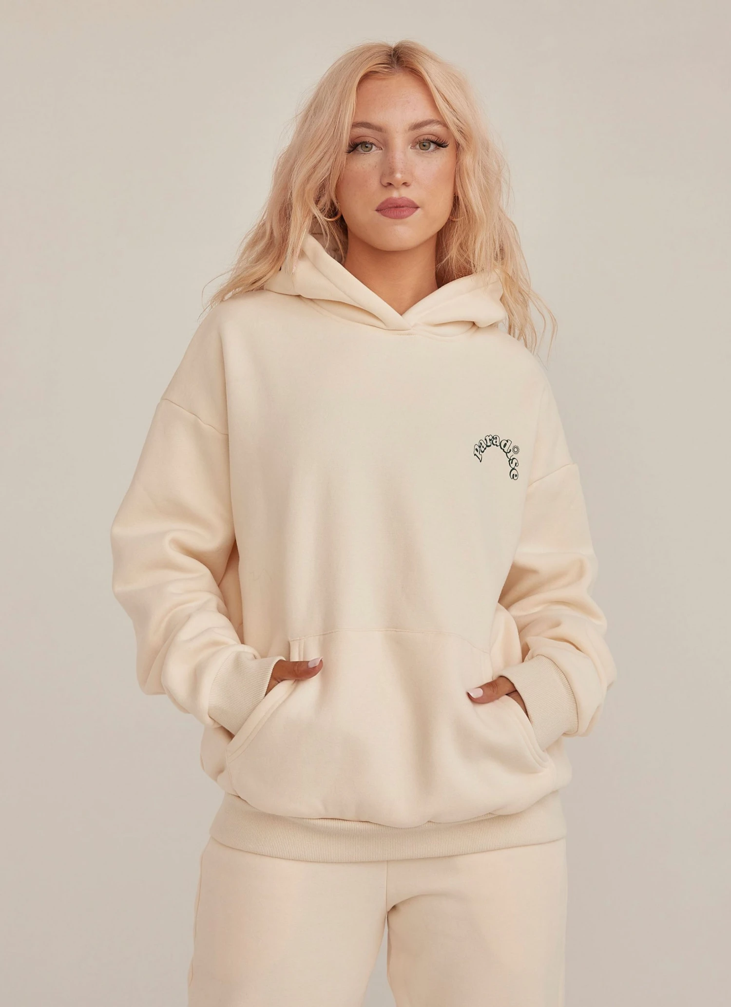 Riley Hubatka X Peppermayo New & Most Loved The Everyday Hoodie - Ivory 3 Riley Hubatka X Peppermayo New & Most Loved The Everyday Hoodie - Ivory