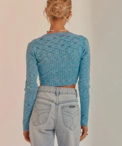 Peppermayo Ride The Wave Crop Top - Blue New & Most Loved 9 Peppermayo Ride The Wave Crop Top - Blue New & Most Loved