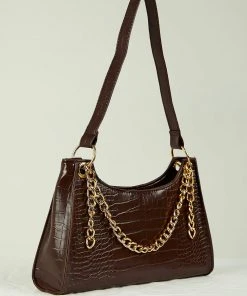 Peppermayo New & Most Loved Castings Handbag - Chocolate Croc
