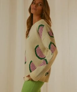 Peppermayo Exclusive New & Most Loved Market Finds Knit Jumper - Watermelon