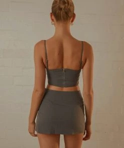Peppermayo Exclusive Maggie Bustier - Charcoal New & Most Loved 10 Peppermayo Exclusive Maggie Bustier - Charcoal New & Most Loved