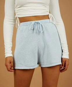 Peppermayo Low Tide Knit Shorts - Blue