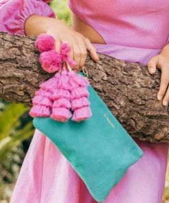 The Wolf Gang Bedouin Clutch - Marine Suede