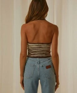 Peppermayo Take You Out Halter Top - Zebra 7 Peppermayo Take You Out Halter Top - Zebra
