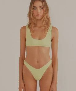 Vacancy Supply New & Most Loved Foreshore Bikini Top - Lime