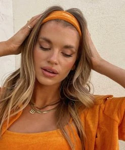 Vacancy Supply Golden Hour Headband - Tangerine 7 Vacancy Supply Golden Hour Headband - Tangerine