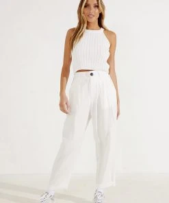 Peppermayo Vista Knit Top - White New Tops