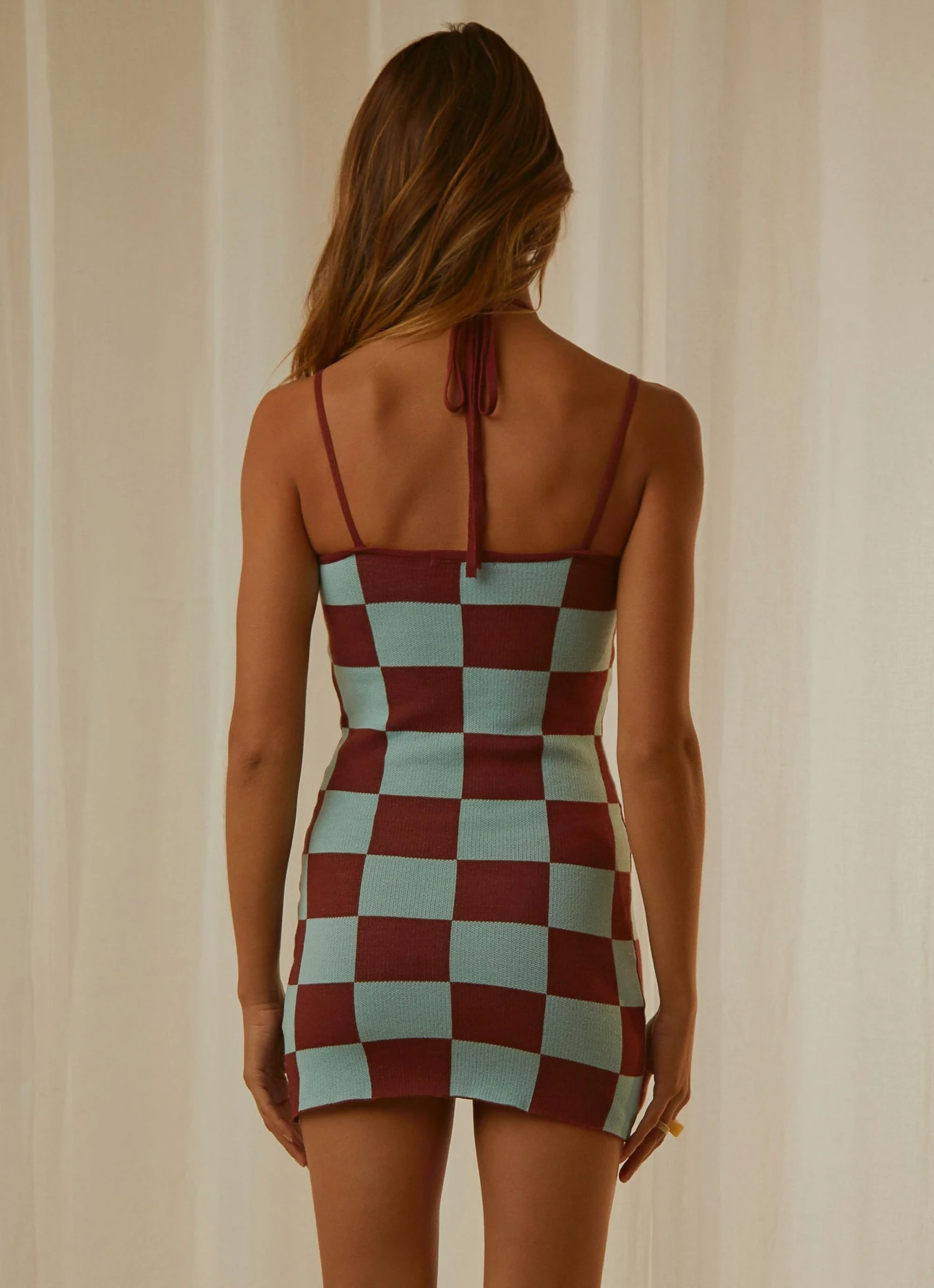 Peppermayo New & Most Loved In My Head Mini Dress - Blue Check 5 Peppermayo New & Most Loved In My Head Mini Dress - Blue Check