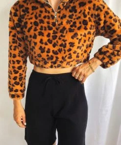 Peppermayo New & Most Loved Sundaze Crop Jumper - Leopard