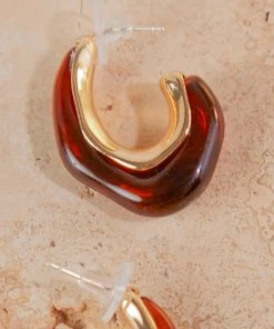 Peppermayo New & Most Loved Moment In Time Earrings - Brown