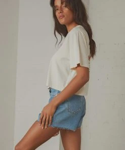 Thrills C&C Wings Merch Fit Crop Tee - Heritage White 8 Thrills C&C Wings Merch Fit Crop Tee - Heritage White