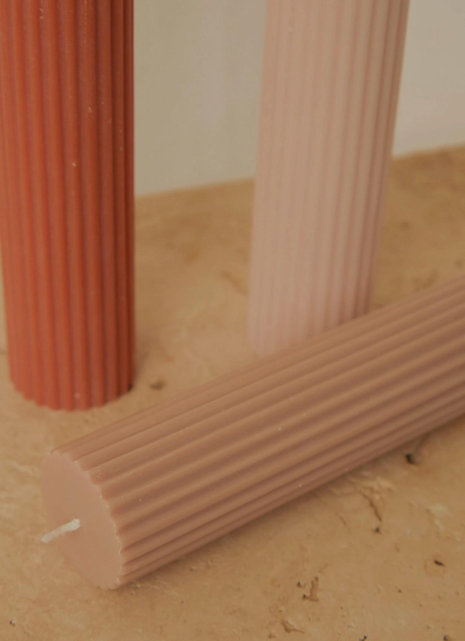 Candle Co New & Most Loved Moreton Eco Fluted Pillar - Latte 2 Candle Co New & Most Loved Moreton Eco Fluted Pillar - Latte