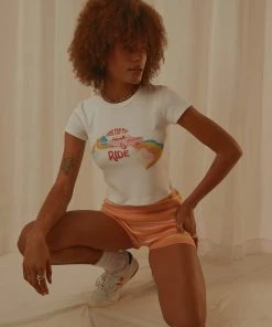 Charlie Holiday Here For The Ride Slim Tee - White