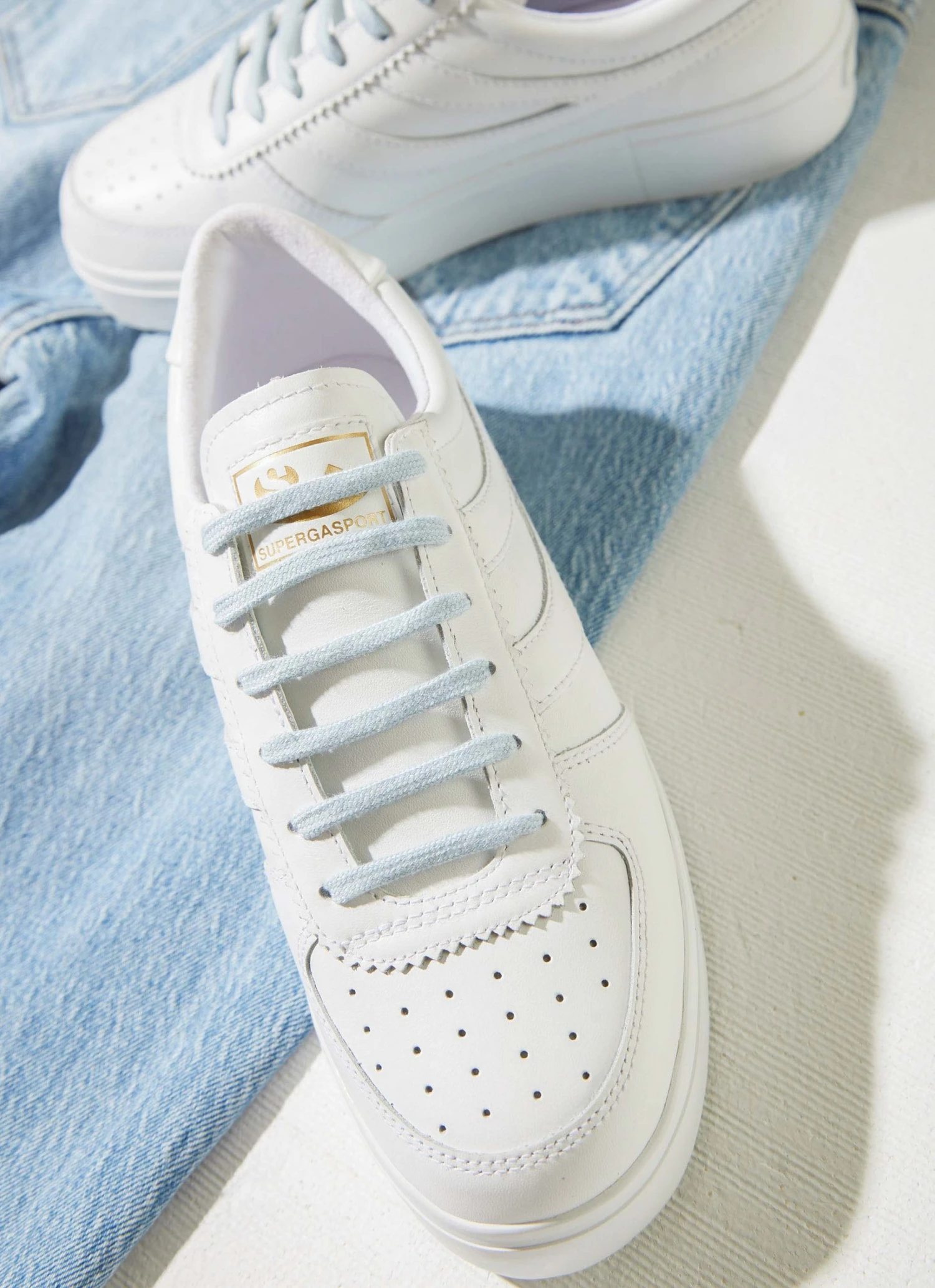 Superga 2850-Seattle 3 Comfleaw - A8T White-Gold-Blue Lt 2 Superga 2850-Seattle 3 Comfleaw - A8T White-Gold-Blue Lt