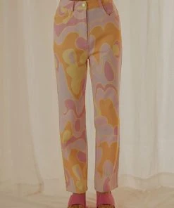 Peppermayo Exclusive Keep Your Heart Pants - Pyschedelic New & Most Loved 7 Peppermayo Exclusive Keep Your Heart Pants - Pyschedelic New & Most Loved