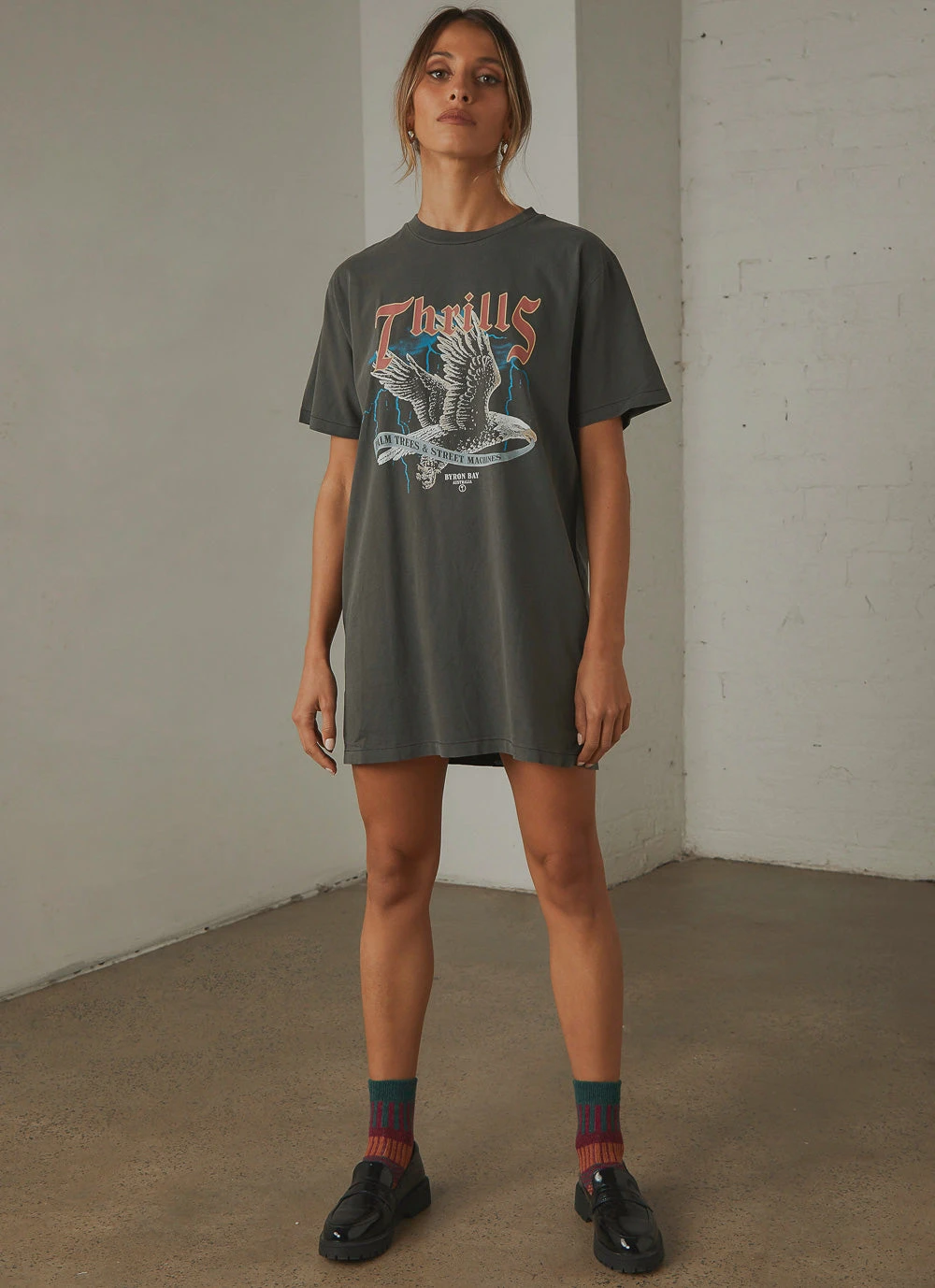 Thrills New & Most Loved Storm The Castle Merch Fit Tee Dress - Merch Black 3 Thrills New & Most Loved Storm The Castle Merch Fit Tee Dress - Merch Black