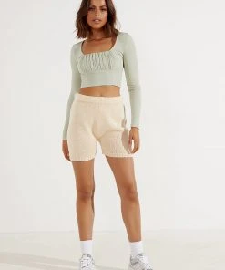 Peppermayo The Exchange Knit Shorts - Cream 8 Peppermayo The Exchange Knit Shorts - Cream