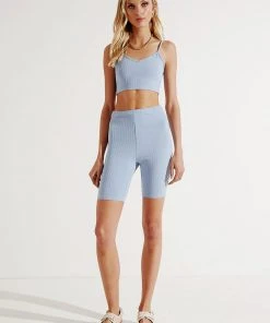 Peppermayo Up All Night Short - Blue New & Most Loved