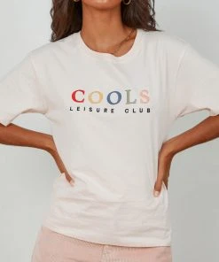 Cools Club New Tops Leisure Club Tee - Peach