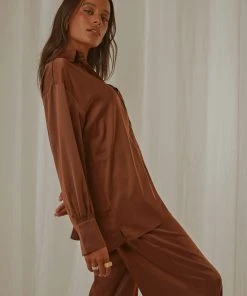Peppermayo Exclusive New & Most Loved Monet Oversized Shirt - Choc Brown 10 Peppermayo Exclusive New & Most Loved Monet Oversized Shirt - Choc Brown