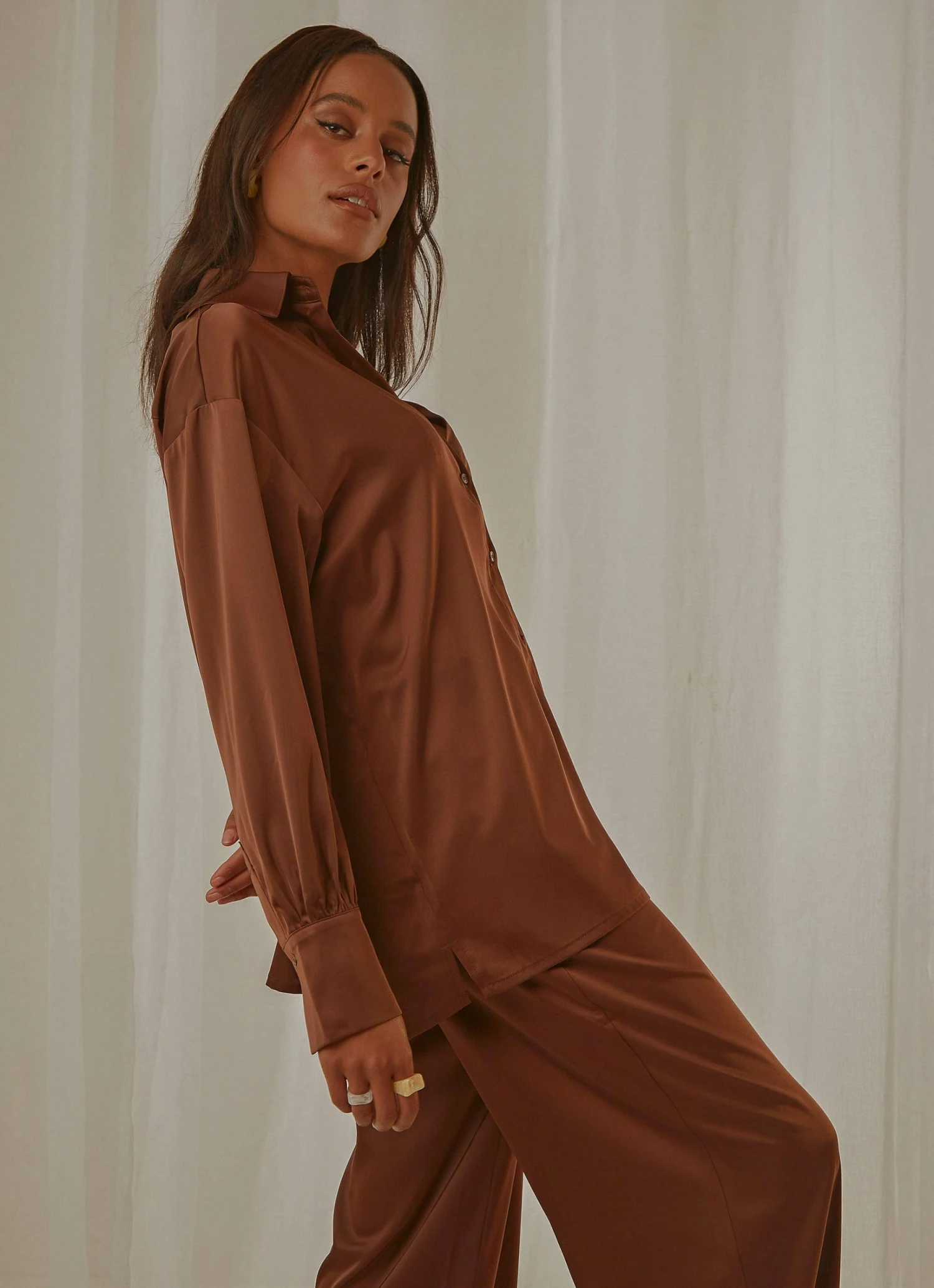 Peppermayo Exclusive New & Most Loved Monet Oversized Shirt - Choc Brown 5 Peppermayo Exclusive New & Most Loved Monet Oversized Shirt - Choc Brown