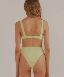 Vacancy Supply New & Most Loved Foreshore Bikini Top - Lime