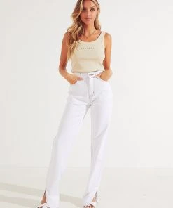 Lioness Fashion New Bottoms Alabama Jean - Cream