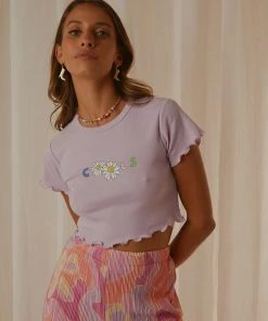 Cools Club New & Most Loved Daisy Club Tee - Lilac