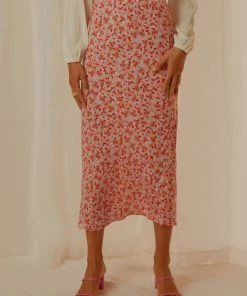 Cools Club New & Most Loved Slip Midi Skirt - Micro Floral 9 Cools Club New & Most Loved Slip Midi Skirt - Micro Floral
