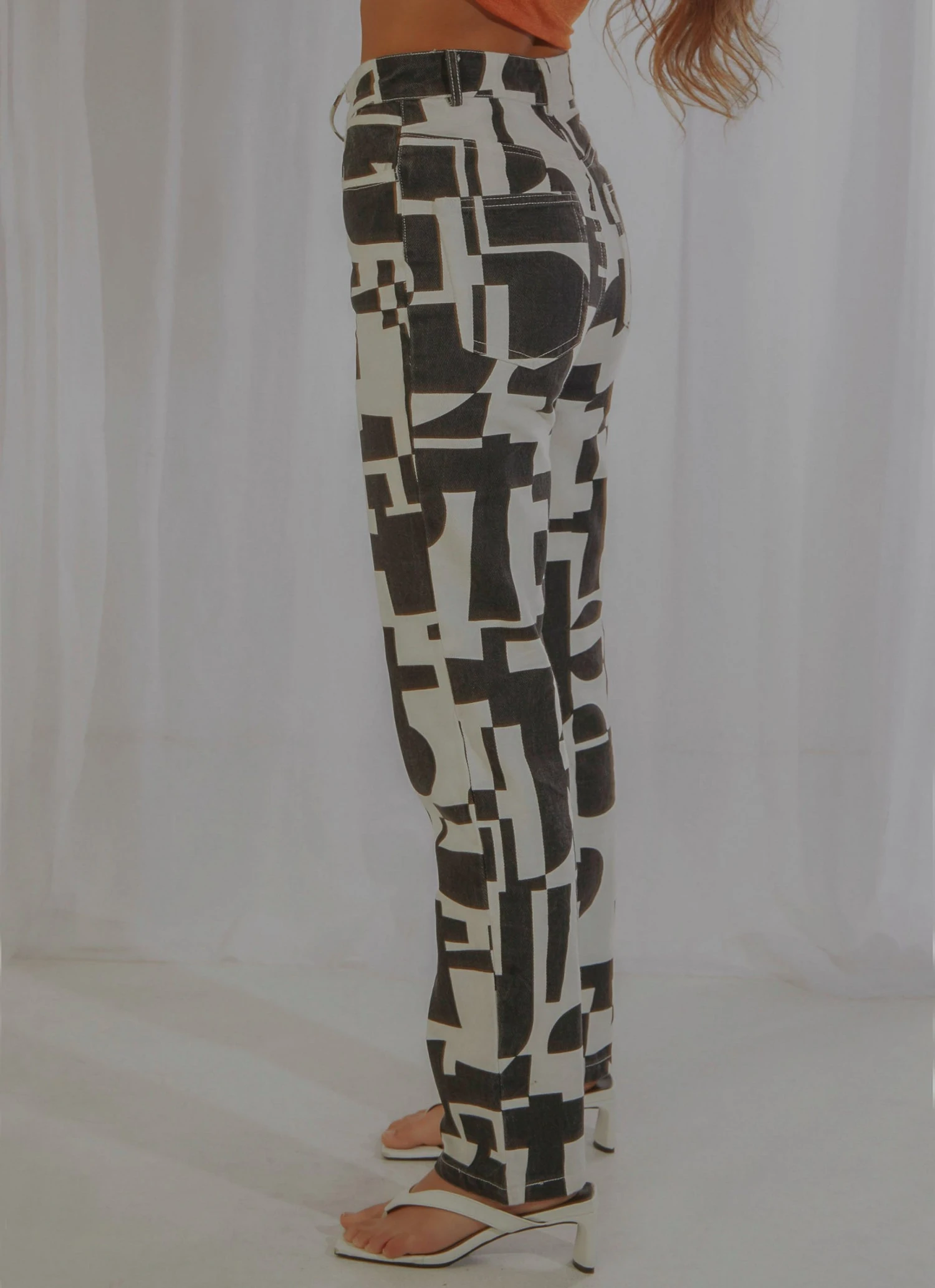 Peppermayo Exclusive Electric Avenue Pants - Black And White Geo 4 Peppermayo Exclusive Electric Avenue Pants - Black And White Geo