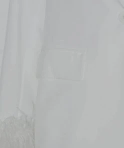 Peppermayo Exclusive New & Most Loved Shake It Off Feather Blazer - Snow - Pre-Order