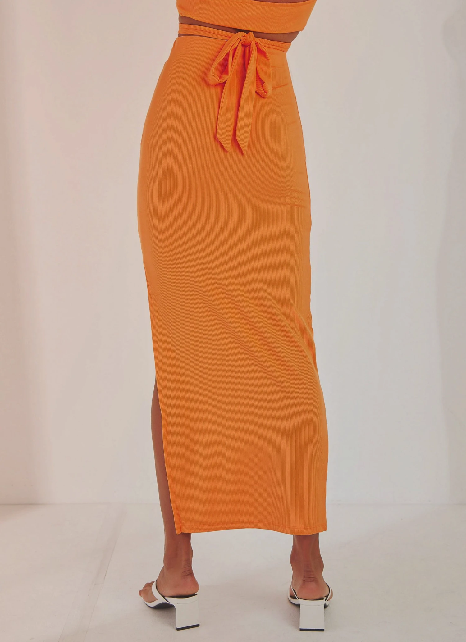 Peppermayo Make It Real Midi Skirt - Orange New & Most Loved 6 Peppermayo Make It Real Midi Skirt - Orange New & Most Loved