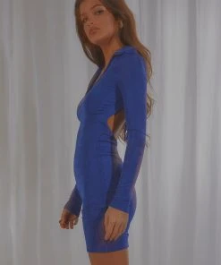 Peppermayo Exclusive Tornado Collared Dress - Cobalt New & Most Loved 10 Peppermayo Exclusive Tornado Collared Dress - Cobalt New & Most Loved