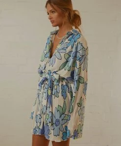Peppermayo Exclusive New & Most Loved Soho Chic Shirt Dress - Blue Blossom 10 Peppermayo Exclusive New & Most Loved Soho Chic Shirt Dress - Blue Blossom