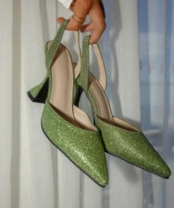 Cult Avenue New & Most Loved Style Studio Heel - Summer Green