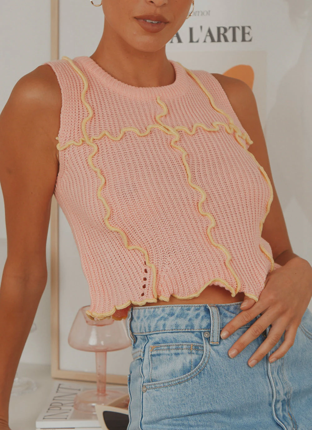 Peppermayo New Tops Like The Sun Knit Top - Pink 2 Peppermayo New Tops Like The Sun Knit Top - Pink